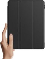 ⁦جراب حماية توبي بتصميم قلاب مع حامل لجهاز اي باد برو (12.9 بوصة) من دوكس دوسيس (المنتج لا يشمل القلم) (2022) (2021) (2020) (2018) - لون أسود⁩ - الصورة ⁦8⁩