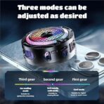 ⁦مبرد العاب متوافق مع موبايل ماجسيف اي و2 مشبك خلفي اندرويد | للاعبين | السائقين | الاستخدام طوال اليوم | درجة حرارة التبريد | مبرد مضاد للحرارة | مروحة تبريد (ضرورية لاستخدام محول 3 امبير/ 15 واط⁩ - الصورة ⁦2⁩