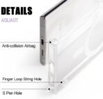 ⁦جراب لموبايل سامسونج جالاكسي S22 الترا مغناطيسي شفاف متوافق مع محفظة كروت ماجسيف والشحن اللاسلكي، مقاوم للصدمات بحماية للشاشة والكاميرا من اولي او 7 [يعمل قلم ستايلس]، البولي كربونات⁩ - الصورة ⁦2⁩