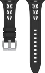 ⁦سوار رياضي متوافق مع iWatch بمقاس42/44/45/46/49ملم ، مصنوع من السيليكون الناعم والمريح للتهوية، مقاوم للماء ،متوافق مع ساعات الترا/الترا2 iWatch SE وسلسلة 1/2/3/4/5/6/7/8/9/10⁩ - الصورة ⁦2⁩