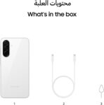 ⁦سامسونج جالاكسي A26 هاتف ذكي أندرويد من شبكة الجيل الخامس 5G بذاكرة تخزين 256 جيجابايت وذاكرة رام 8، أبيض مع كاميرا 50 ميجابيكسل وشاشة كبيرة ،بطارية طويلة العمر⁩ - الصورة ⁦3⁩