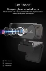 ⁦كاميرا ويب Kisonli PC-2 عالية الدقة 1080p، مايكروفون مدمج، توصيل USB، للكمبيوتر والمكالمات المرئية⁩ - الصورة ⁦5⁩