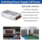 ⁦باور سبلاي متعدد الاستخدامات 12 فولت 30 امبير، محول تيار متردد منظم عالمي 360 وات لشرائط ليد وكاميرات المراقبة والراديو والكمبيوتر، يدعم مدخل تيار متردد 110 فولت/220 فولت⁩ - الصورة ⁦5⁩