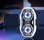 ⁦جهاز DY58 يعمل كواجهة نصف توصيل مزدوجة النواة قابلة للتعديل مناسب للبث المباشر مع تبادل ألوان RGB جهاز تبريد للهاتف⁩ - الصورة ⁦5⁩