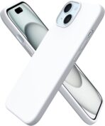 جراب حماية سيليكون  لموبايل آيفون 15، حماية رائعة وتصميم أنيق، متوافق مع الشحن اللاسلكي، يحمي من الصدمات والخدوش