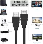 ⁦كابل HD ، طول 1.5 متر، لون اسود، لاجهزة التلفاز .⁩ - الصورة ⁦2⁩