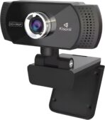كاميرا ويب Kisonli PC-2 عالية الدقة 1080p، مايكروفون مدمج، توصيل USB، للكمبيوتر والمكالمات المرئية