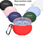 ⁦حافظة سيليكون متوافقة مع سماعات هواوي فري بادز 6i -5iواقية من السيليكون الناعم مضادة للصدمات حلقة تعليق لهواوي⁩ - الصورة ⁦5⁩