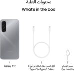 ⁦سامسونج  جلاكسي a17 ال تي اي، هاتف ذكي بنظام اندرويد، ذاكرة تخزين 256GB، ذاكرة RAM 8GB، رمادي، 6 تحديثات لنظام التشغيل، شاشة كبيرة، كاميرا 50MP OIS .⁩ - الصورة ⁦7⁩