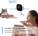 ⁦كاميرا مراقبة ذكية من تي بي لينك تابو ميني Tabo C110 ، كاميرات مراقبة داخلية، تعمل مع أليكسا وجوجل هوم، لا تحتاج إلى موزع، دقة 1080 بكسل، صوت ثنائي الاتجاه، رؤية ليلية، تخزين SD، مشاركة الأجهزة (TC60) للأمن المنزلي واي فاي .⁩ - الصورة ⁦7⁩