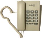 تليفون شديد التحمل بسلك 112C من العدل تك مع خاصية اعادة الاتصال بالرقم الاخير ووظيفة الايقاف المؤقت وكتم الصوت