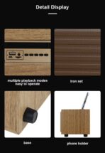 ⁦مكبر صوت بلوتوث G12A من كيسونلي 8 وات – 1200 مللي أمبير في الساعة – اف ام/AUX/بطاقة تي اف/USB⁩ - الصورة ⁦7⁩