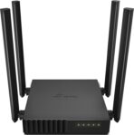 ⁦راوتر واي فاي5TP-LINK Archer C54 جيجاهرتز ثنائي الموجات ام يو و ام اي ام او راوتر انترنت لاسلكي متعدد الأوضاع 3 في 1 4 هوائيات خارجية مدى تغطية طويل - وظائف الحماية الأبوية - لون أسود AC1200⁩ - الصورة ⁦6⁩