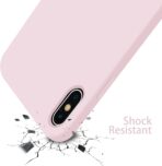 ⁦جراب من اوتوفلاي لايفون اكس اس ماكس، جراب ايفون بتصميم رفيع للغاية، جراب جل سيليكون سائل مع حماية لكامل هيكل الموبايل، جراب مضاد للخدش والصدمات⁩ - الصورة ⁦2⁩