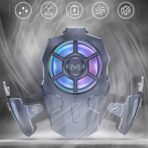 ⁦وحدة تحكم العاب الجوال AK03 من ميمو، مبرد مروحة العاب محمول قابل للفصل عالي التردد، مبرد عصا تحكم العاب بابجي مع اضاءة RGB⁩ - الصورة ⁦4⁩