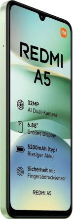 ⁦موبايل شاومي ريدمي A5 الذكي بذاكرة 4GB + 128GB .⁩ - الصورة ⁦11⁩