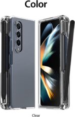 ⁦جراب حماية لموبايل جالاكسي Z فولد 4 5G شبكة الجيل الخامس ، شفاف⁩ - الصورة ⁦2⁩