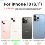 ⁦جراب متوافق مع ايفون 13 برو ماكس 6.1 بوصة | جراب رفيع من السيليكون السائل 3 طبقات لتغطية كاملة من الجل المطاطي الناعم 6.1 بوصة⁩ - الصورة ⁦3⁩