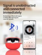 ⁦جراب حماية من السيليكون لسماعات ريلمي بادز اير 5، غطاء متين مضاد للصدمات⁩ - الصورة ⁦7⁩