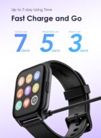 ⁦ساعة اورايمو watch 4 plus OSW-801 بخاصية الاتصال بالبلوتوث وشاشة HD مقاس 2 بوصة مع أكثر من 100 وضع رياضي، مقاومة للماء بتصنيف IP68⁩ - الصورة ⁦4⁩