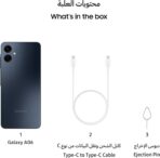 ⁦موبايل سامسونج جالاكسي A06 بشريحتي اتصال وذاكرة رام 6 جيجابايت وذاكرة تخزين 128 جيجابايت بنظام تشغيل أندرويد، مقاس الشاشة 6.7 بوصة⁩ - الصورة ⁦3⁩