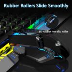 ⁦ماوس العاب سلكي AULA S31 باضاءة LED بتاثير اضاءة خلفية نابض| عالي الجودة واحترافي⁩ - الصورة ⁦6⁩