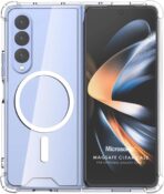 جراب حماية لموبايل سامسونج جالاكسي زي فولد 3 بنمط ماج سيف شفاف وناعم  [جراب متوافق مع - شفاف] بولي يوريثين