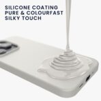 ⁦جراب متوافق مع ايفون 15 برو ماكس  - جراب سيليكون ناعم ورفيع من البولي يوريثين مقاوم للحرارة⁩ - الصورة ⁦2⁩