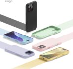 ⁦جراب متوافق مع ايفون 16 برو ماكس، جراب سيليكون سائل فاخر، غطاء واقي لكامل الجسم، مضاد للصدمات، هاتف نحيف، بطانة ناعمة مضادة للخدش، 6.9 انش⁩ - الصورة ⁦5⁩