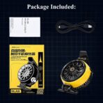 ⁦مبرد الموبايل  dla6 - مروحة تبريد شبه موصل بمشبك خلفي للألعاب / والبث المباشر للتيك توك ومدونات الفيديو، تدعم الهواتف الذكية بعرض 58-98 ملم، هاتف ذكي، 8 دبابيس⁩ - الصورة ⁦4⁩