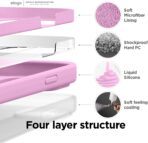 ⁦جراب حماية سيليكون سائل يوفر حماية كاملة لهيكل الموبايل متوافق مع آيفون 14 ، جراب رفيع مضاد للصدمات ببطانة مايكروفايبر ناعمة مقاومة للخدش لموبايل آيفون 14، 15.4 سم⁩ - الصورة ⁦5⁩