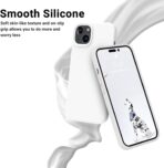 ⁦جراب حماية سيليكون  لموبايل آيفون 15، حماية رائعة وتصميم أنيق، متوافق مع الشحن اللاسلكي، يحمي من الصدمات والخدوش⁩ - الصورة ⁦5⁩