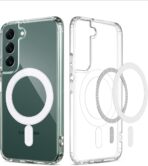 جراب شفاف لموبايل سامسونج جالاكسي S23 شبكة الجيل الخامس 5G [متوافق مع ماج سيف] [مغناطيس قوي] [لا يصفر] غطاء جوال مغناطيسي رفيع ممتص للصدمات خفيف الوزن ومتين