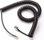 وصلة سماعة تليفون أرضى وانتركم عالية الجودة  - طول 1.5 متر - متوافقة مع جميع أنواع التليفون الأرضي والانتركم