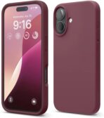 جراب موبايل سيليكون رفيع جدًا، متوافق مع آيفون 16 - مضاد للصدمات مع بطانة ناعمة مضادة للخدش من المايكروفايبر - حماية للكاميرا