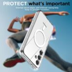 ⁦جراب لموبايل سامسونج جالاكسي S25 بلس من ايه اي كيس متوافق مع ماج سيف شفاف ومغناطيسي متين لا يصفر شديد التحمل ومقاوم للصدمات والسقوط، غطاء موبايل مغناطيسي آمن لموبايل جالاكسي S25 بلس⁩ - الصورة ⁦2⁩