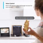 ⁦كاميرا مراقبة ذكية من تي بي لينك تابو ميني Tabo C110 ، كاميرات مراقبة داخلية، تعمل مع أليكسا وجوجل هوم، لا تحتاج إلى موزع، دقة 1080 بكسل، صوت ثنائي الاتجاه، رؤية ليلية، تخزين SD، مشاركة الأجهزة (TC60) للأمن المنزلي واي فاي .⁩ - الصورة ⁦3⁩