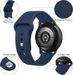 ⁦سوار ساعة من السيليكون الناعم، مقاس 22 ملم، سوار معصم بديل سريع الفك للجنسين⁩ - الصورة ⁦5⁩