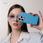 ⁦جراب متوافق مع ايفون 16 برو ماكس، جراب سيليكون سائل فاخر، غطاء واقي لكامل الجسم، مضاد للصدمات، هاتف نحيف، بطانة ناعمة مضادة للخدش، 6.9 انش⁩ - الصورة ⁦3⁩