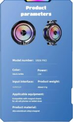 ⁦مبرد العاب متوافق مع موبايل ماجسيف اي و2 مشبك خلفي اندرويد | للاعبين | السائقين | الاستخدام طوال اليوم | درجة حرارة التبريد | مبرد مضاد للحرارة | مروحة تبريد (ضرورية لاستخدام محول 3 امبير/ 15 واط⁩ - الصورة ⁦5⁩