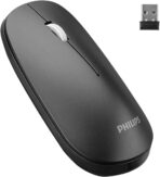 ⁦ماوس لاسلكي M305-BK اسود من فيليبس يدعم الاستخدام أثناء الشحن، تقنية الطاقة المنخفضة من الجيل التالي، لحماية البيئة وظيفة نوم تلقائية متعددة .⁩ - الصورة ⁦5⁩