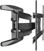 ⁦حامل تلفزيون يثبت على الحائط بحركة كاملة (P5) لمعظم شاشات تلفزيون الليد وLCD مقاس 32-60 بوصة، قابل للتعديل والدوران، يدعم وزن يصل إلى 36.4 كجم⁩ - الصورة ⁦7⁩