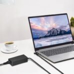 ⁦شاحن محول تيار متردد 65 وات 195 فولت 333 امبير لكمبيوتر اتش بي كروم بوك 14 سيريز نوت واتش بافيليون 15 يناسب 709985-003 714657-001 PA-1650-32HE 709985-001 710412-001 709985-002، أزرق.⁩ - الصورة ⁦3⁩