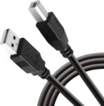 كابل طابعة  USB 2 ذكر إلى للسكانر-طابعة اتش بي وكانون وديل وابسون وليكسمارك وزيروكس وسامسونج وغيرها  3 متر
