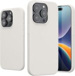 جراب متوافق مع ايفون 15 برو ماكس  - جراب سيليكون ناعم ورفيع من البولي يوريثين مقاوم للحرارة