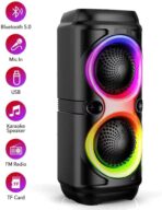 ⁦سبيكر زيرو zr-650، بلوتوث تعزيز الصوت الجهوري, خفيفة الوزن, ضوء LED, منفذ USB لأنظمة الصوت المحيطي, للهواتف الذكية أو الأجهزة اللوحية, لمشغلات DVD, لمشغلات الموسيقى .⁩ - الصورة ⁦4⁩