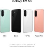 ⁦سامسونج جالاكسي A26 هاتف ذكي أندرويد من شبكة الجيل الخامس 5G، ذاكرة تخزين 128GB، ذاكرة RAM 6GB، اسود، كاميرا 50MP، شاشة كبيرة، بطارية طويلة العمر⁩ - الصورة ⁦3⁩