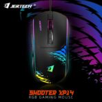 ⁦ماوس الألعاب Jertech SHOOTER XP14 RGB - مستشعر بصري 3600 نقطة في البوصة - معدل استطلاع 125 هرتز - كابل مضفر⁩ - الصورة ⁦4⁩