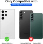 ⁦جراب حماية شفاف مغناطيسي بتصميم أنيق ومضاد للصدمات، مناسب لتقنية الشحن اللاسلكي ماج سيف مع حافظة بطاقات ماج سيف متوافق مع موبايل جالاكسي S23 الترا - جراب ماج سيف⁩ - الصورة ⁦2⁩