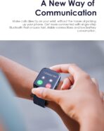 ⁦ساعة اورايمو watch 4 plus OSW-801 بخاصية الاتصال بالبلوتوث وشاشة HD مقاس 2 بوصة مع أكثر من 100 وضع رياضي، مقاومة للماء بتصنيف IP68⁩ - الصورة ⁦6⁩